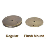 Modern Brass Disc Wall / Ceiling Lamp, Handmade Glass Light - View 3