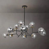 modern chandelier for living room globe glass shade black chandelier