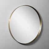 round bathroom mirror