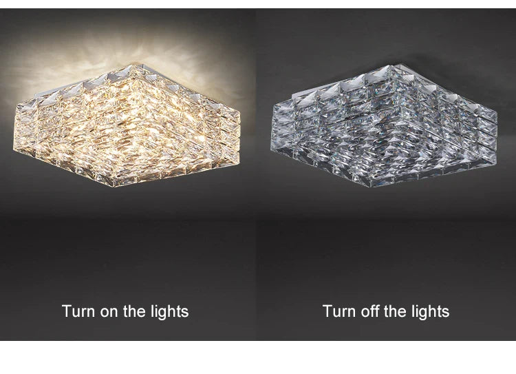 contemporary square kitchen ceiling lamp