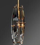 modern faceted crystal pendant