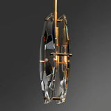 modern faceted crystal pendant