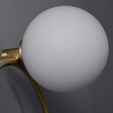 golden circular bedside lamp