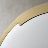 modern scalloped frame mirrors