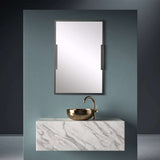 steel square shape mirror