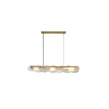 sleek modern glass chandelier