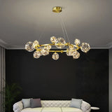 glass led chandelier