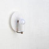 One-Light Alabaster Disc Sconce