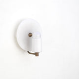 One-Light Alabaster Disc Sconce