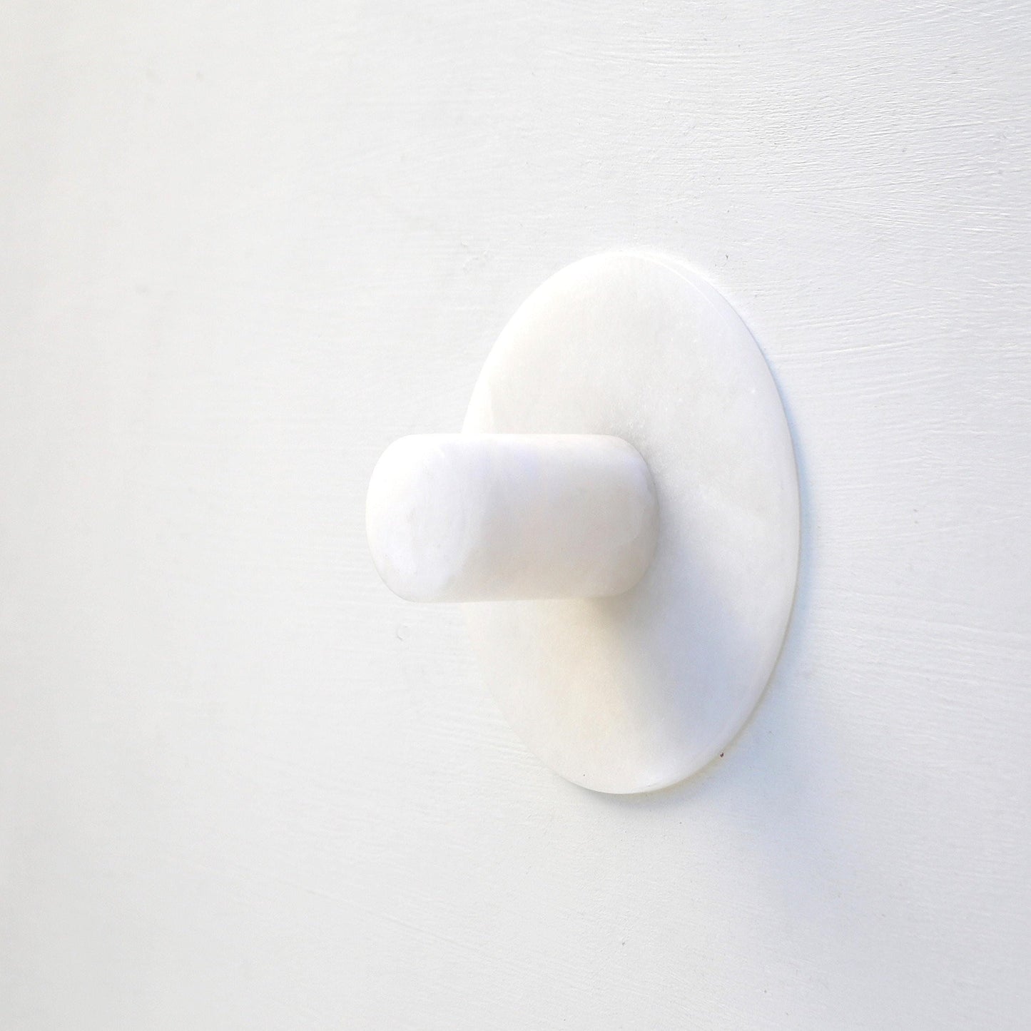 One-Light Alabaster Flush Mount Ceiling Light