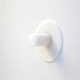One-Light Alabaster Flush Mount Ceiling Light
