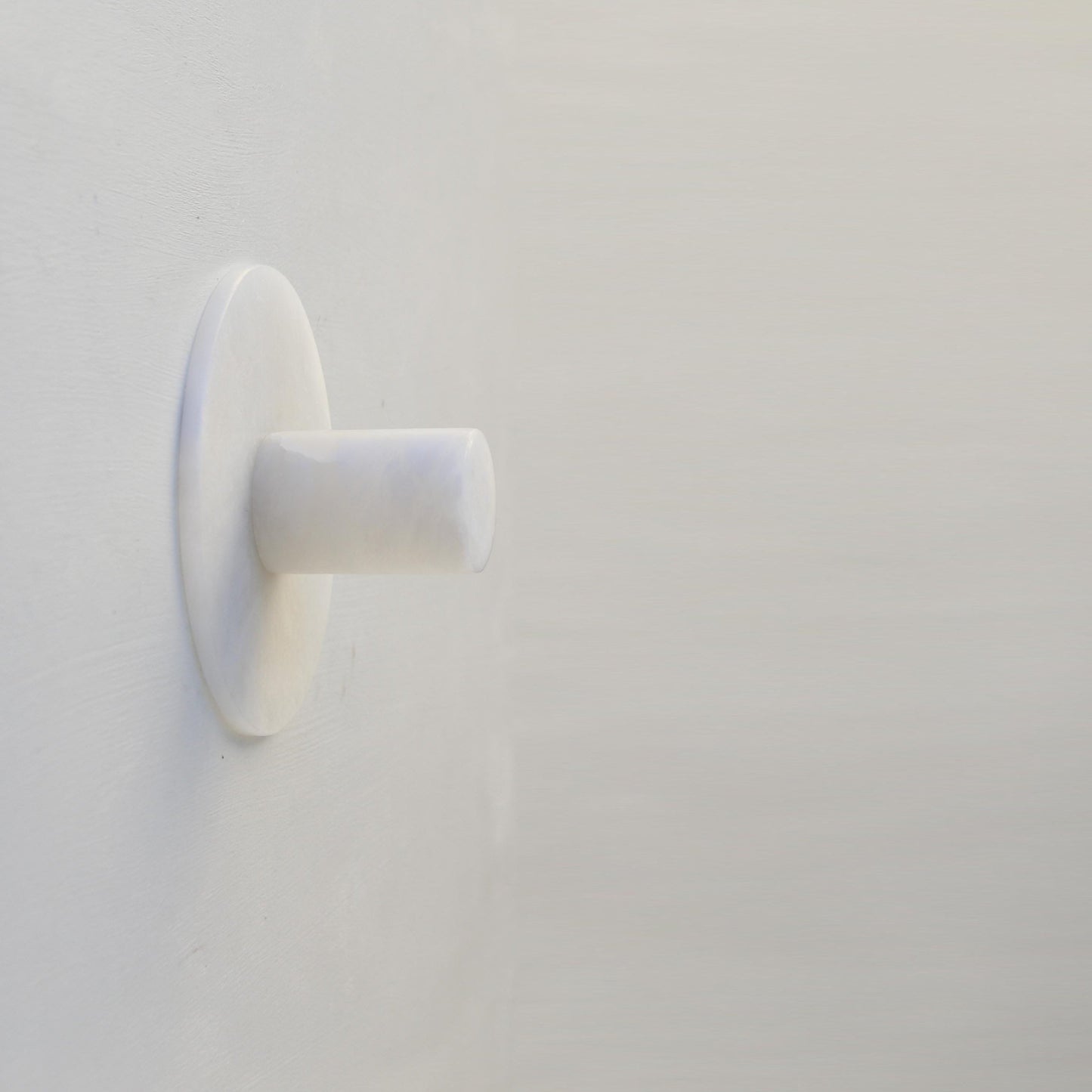 One-Light Alabaster Flush Mount Ceiling Light