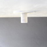 One-Light Alabaster Flush Mount Ceiling Light