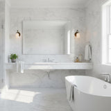 One-Light Alabaster Shade Swan-Neck Wall Sconce