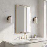 One-Light Alabaster Wall Sconce with Round Brass Backplate