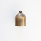 One-Light Brass Bell Shade Wall Sconce