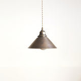 One-Light Brass Cone Pendant Light