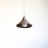 One-Light Brass Cone Pendant Light