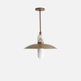One-Light Brass Coolie Pendant