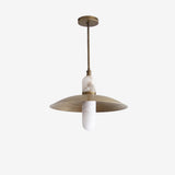 One-Light Brass Coolie Pendant