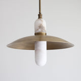 One-Light Brass Coolie Pendant