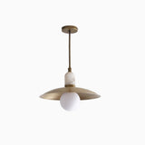 One-Light Brass Coolie Pendant