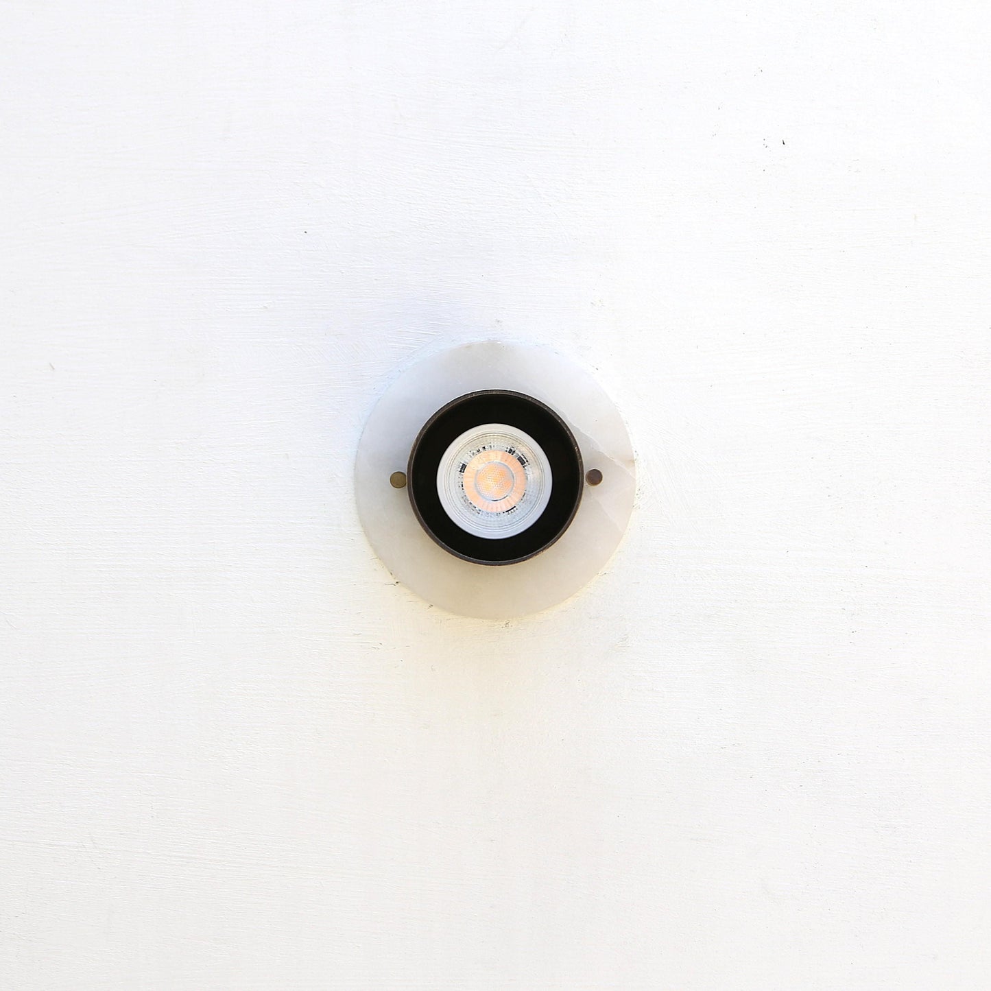 One-Light Brass Cylinder Ceiling Spot Light