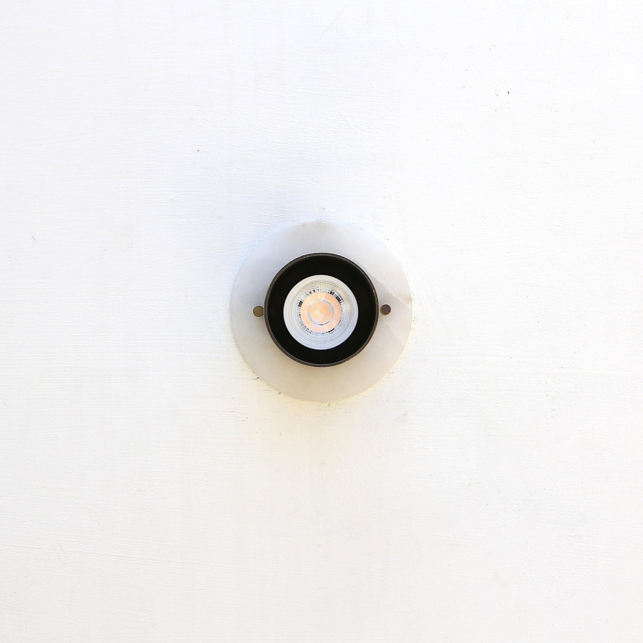 One-Light Brass Cylinder Ceiling Spot Light