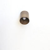 One-Light Brass Cylinder Flush Mount Ceiling Spotlight