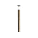 One-Light Brass Cylinder Pendant Light