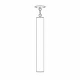 One-Light Brass Cylinder Pendant Light