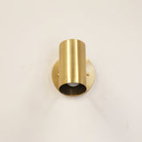One-Light Brass Cylinder Wall Spotlight