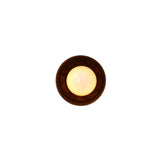 One-Light Brass Dome Flush Mount Ceiling Light
