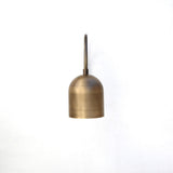 One-Light Brass Dome Gooseneck Wall Sconce