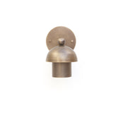 One-Light Brass Dome Wall Sconce