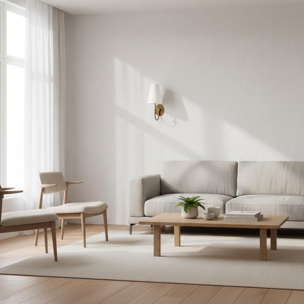 One-Light Brass Sconce with Tapered Linen Shade