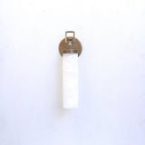 One-Light Brass Wall Sconce with Tall Alabaster Cylinder