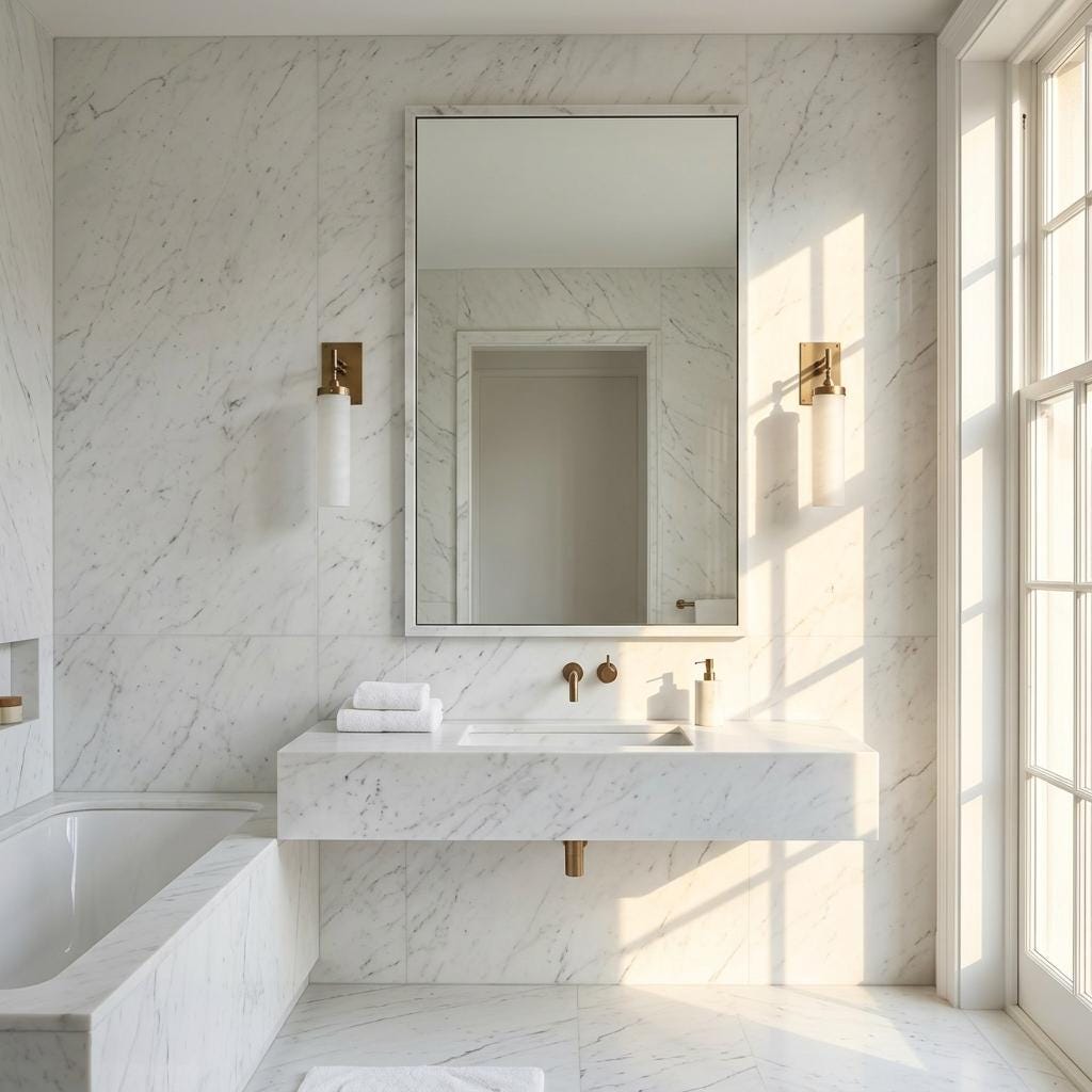 One-Light Brass Wall Sconce with Tall Alabaster Cylinder Shade