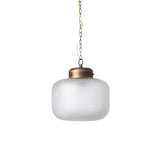 One-Light Chain Pendant with Glass Drum Shade