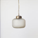 One-Light Chain Pendant with Glass Drum Shade