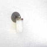 One-Light Flat-Top Opal Glass Cylinder Wall Sconce