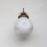 One-Light Gooseneck Wall Sconce with 8-Inch Opal Globe