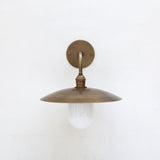 One-Light Gooseneck Wall Sconce with Opal Glass Cylinder