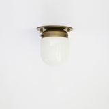 One-Light Mini Glass Shade Flush Mount Ceiling Light