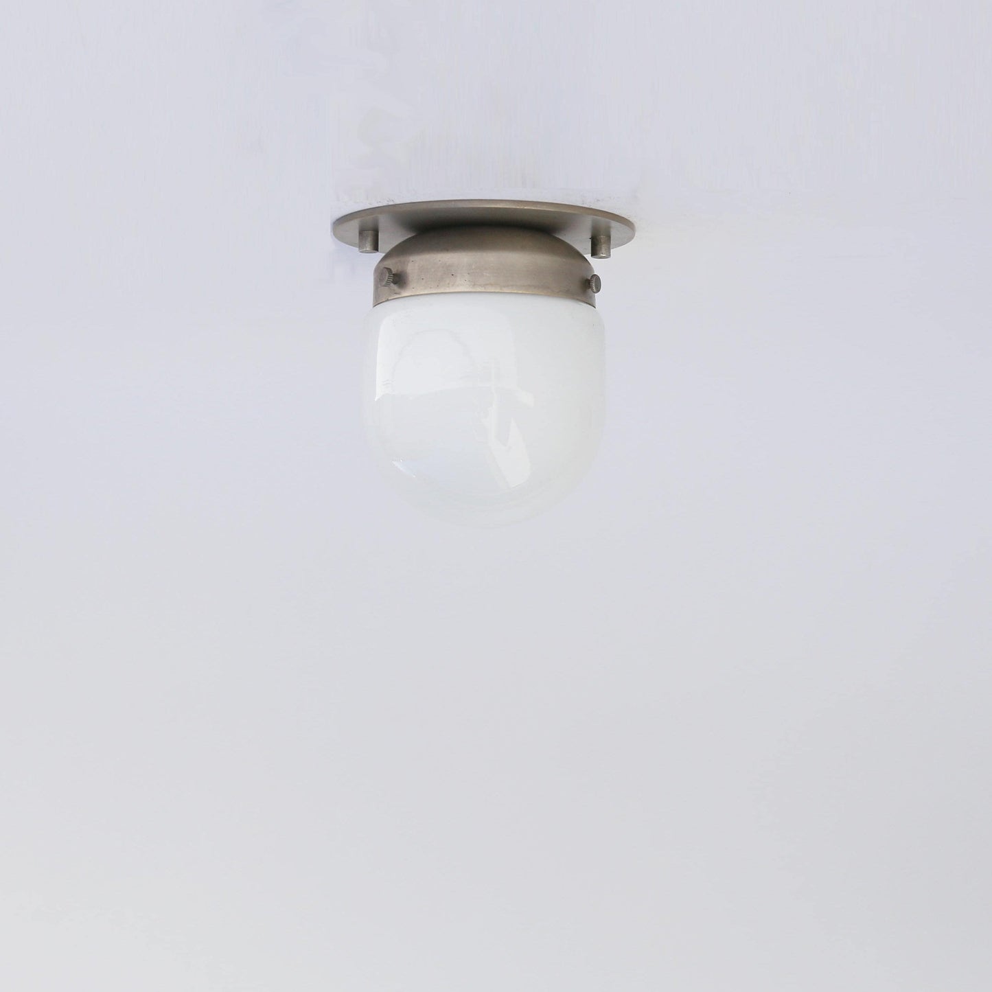 One-Light Mini Glass Shade Flush Mount Ceiling Light