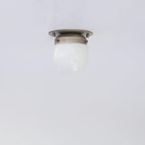 One-Light Mini Glass Shade Flush Mount Ceiling Light