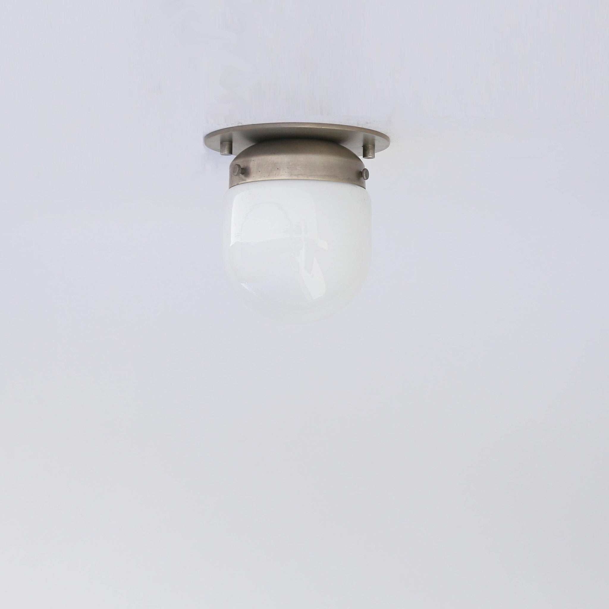 One-Light Mini Glass Shade Flush Mount Ceiling Light