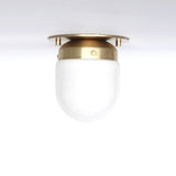 One-Light Mini Glass Shade Flush Mount Ceiling Light