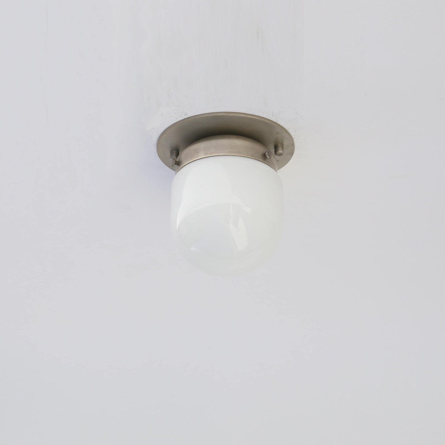 One-Light Mini Glass Shade Flush Mount Ceiling Light