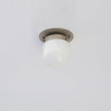 One-Light Mini Glass Shade Flush Mount Ceiling Light
